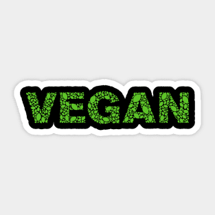 Vegan Green Leaves Sticker